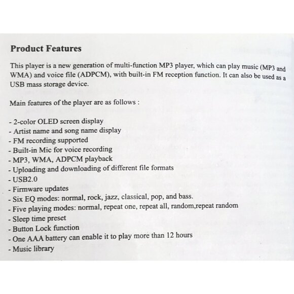 Vintage RadioShack MyMusix MP3 Player and 2GB USB Drive PD-6030 - Picture 10 of 13